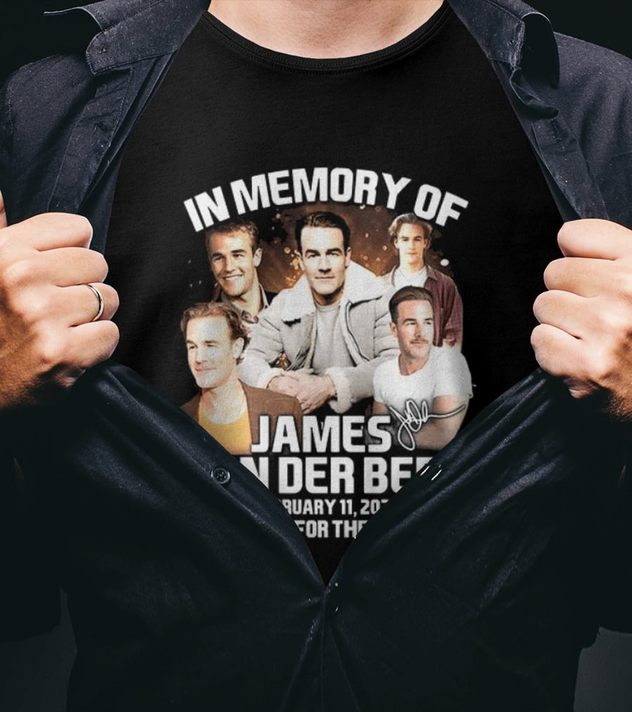 In Memory Of James Van Der Beek 1977 2026 Thank You For The Memories T-Shirt
