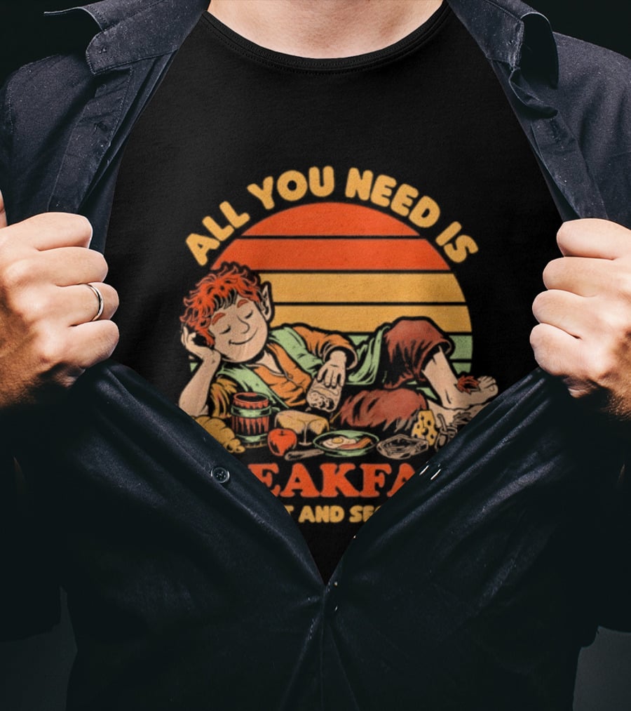 All You Need Is Breakfast First And Second Food Movie T-Shirt