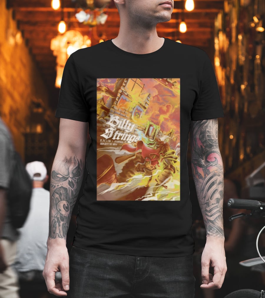 Billy Strings Bridgestone Arena Nashville TN February 20 2026 Castle Fire Fantasy T-Shirt