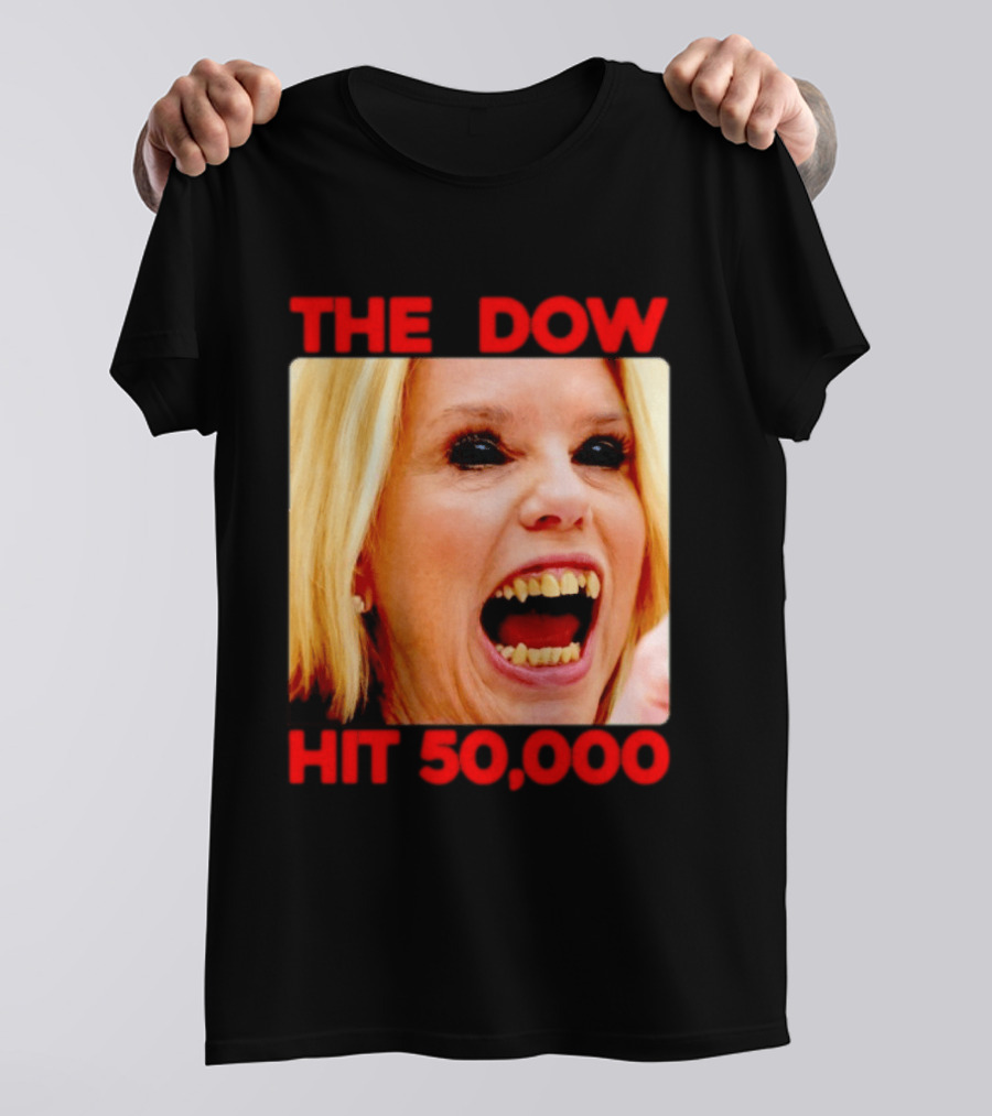The Dow Hit 50000 Teeth Blonde Woman T-Shirt