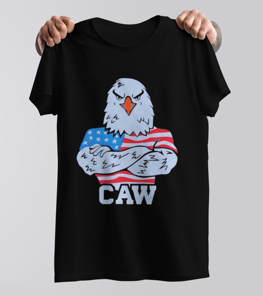 Eagle Caw American Flag Stars And Stripes T-Shirt