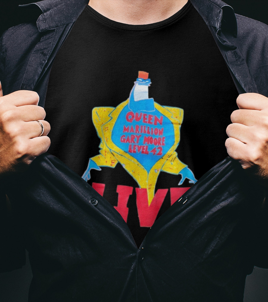 Queen Marillion Gary Moore Level 42 Live T-Shirt