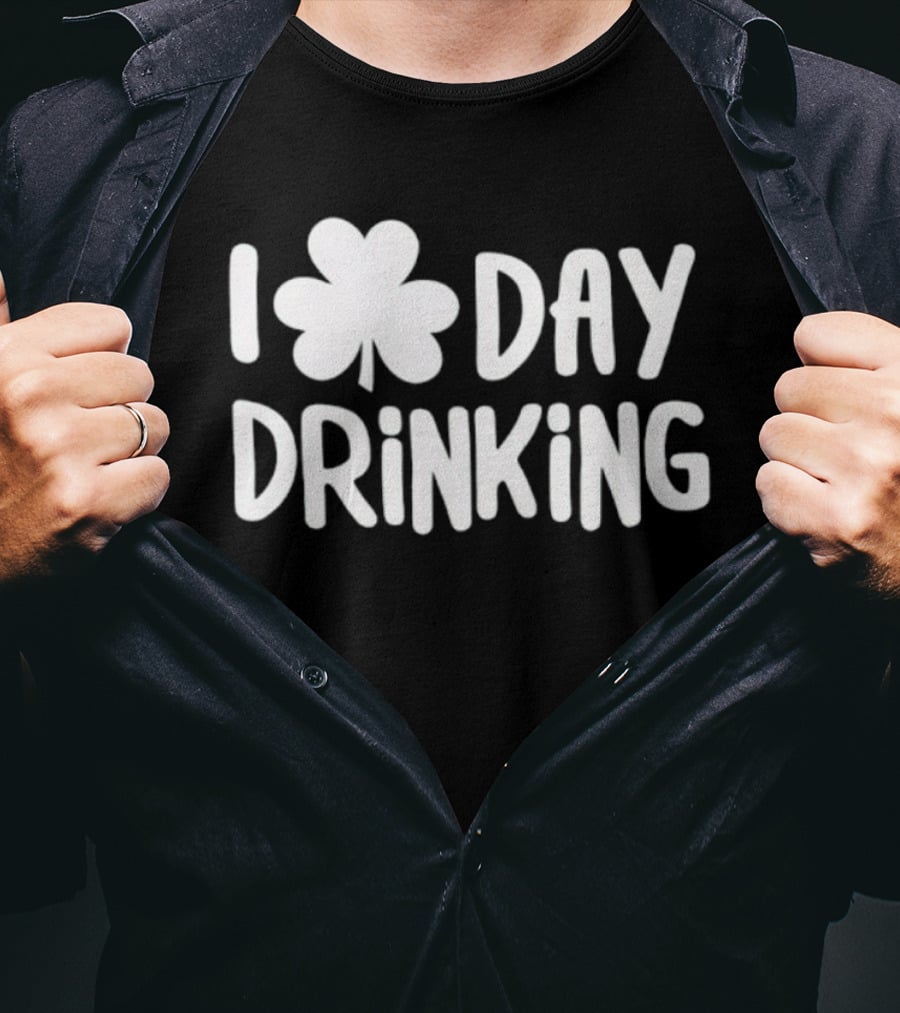 Shamrock I Day Drinking St. Patrick's Day Celebration T-Shirt