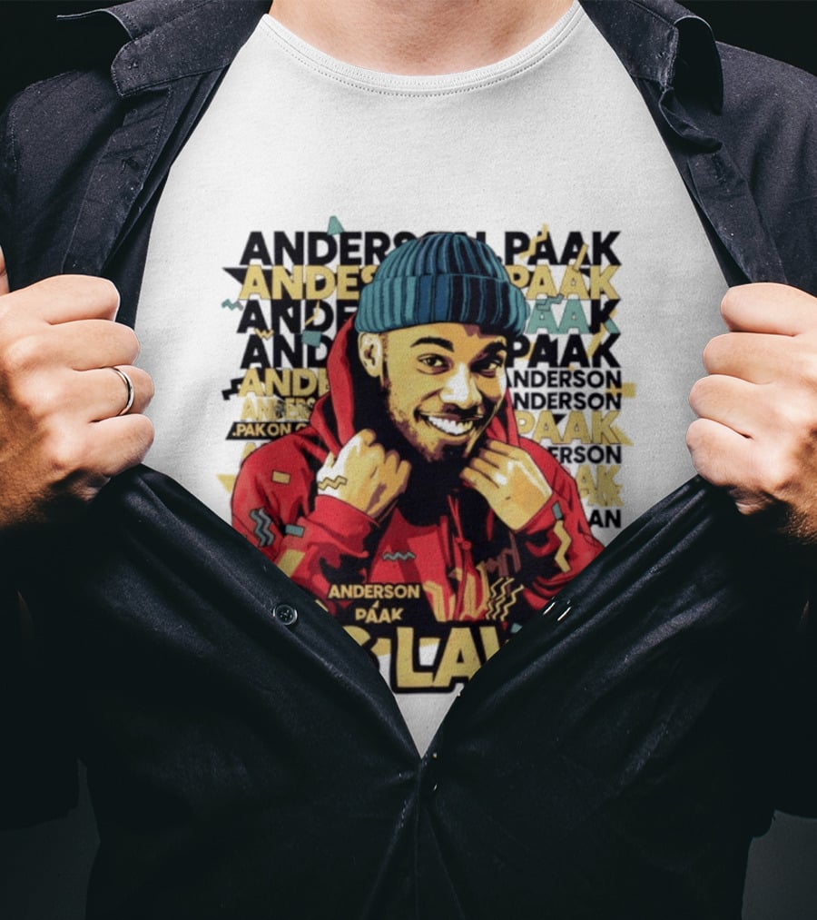 Anderson Paak Yes Lawd Blue Hat Red T-Shirt