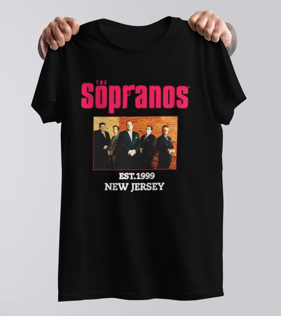 Sopranos Est 1999 New Jersey Cast Photo T-Shirt