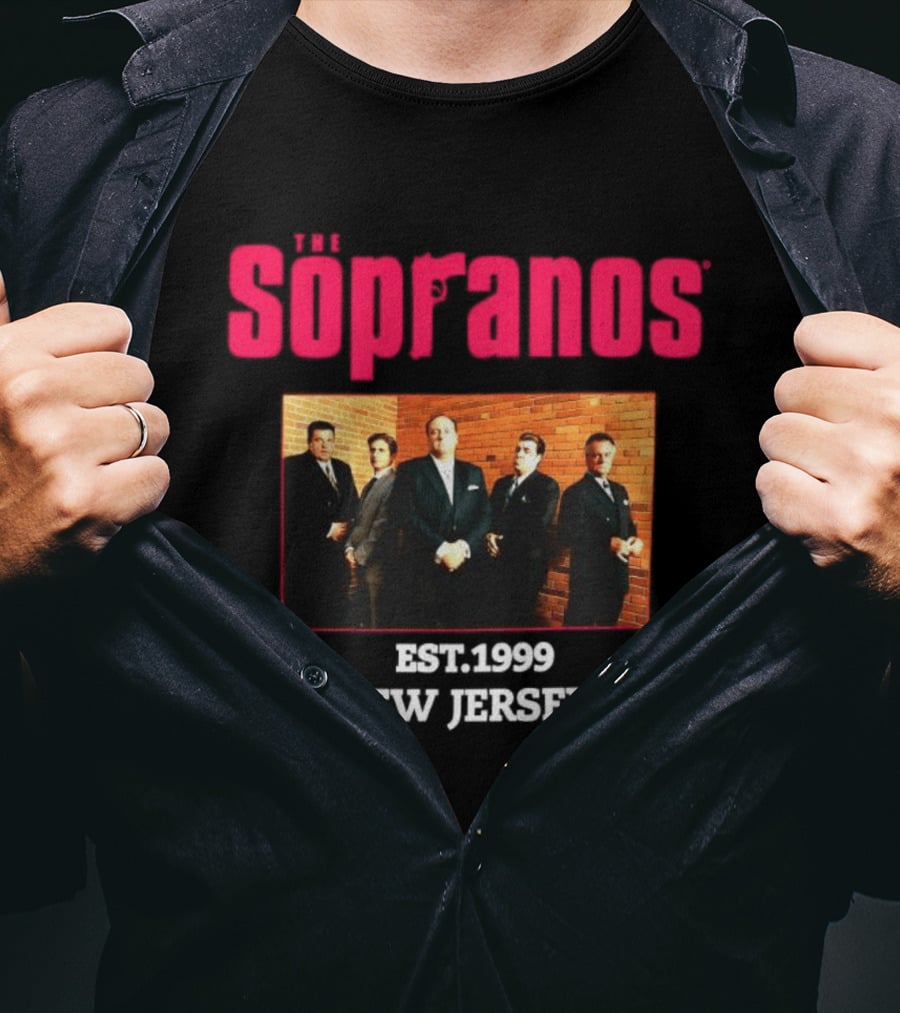 Sopranos Est 1999 New Jersey Cast Photo T-Shirt