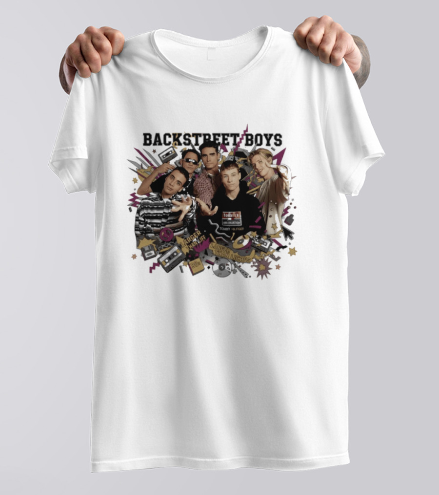 Backstreet Boys Larger Than Life 90s Style Music T-Shirt