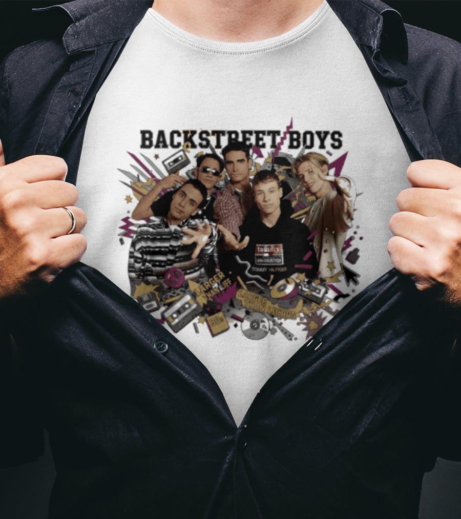 Backstreet Boys Larger Than Life 90s Style Music T-Shirt