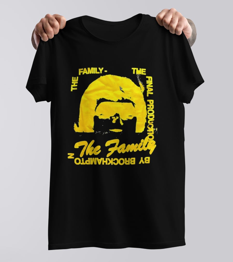 The Family The Final Production By Brockhampton Face Silhouette Yellow T-Shirt