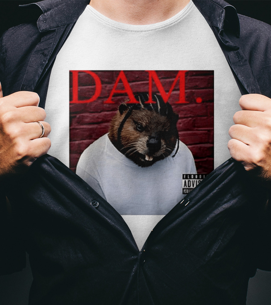 DAM Beavrick Logmar Flooding You Live In A Lake New T-Shirt