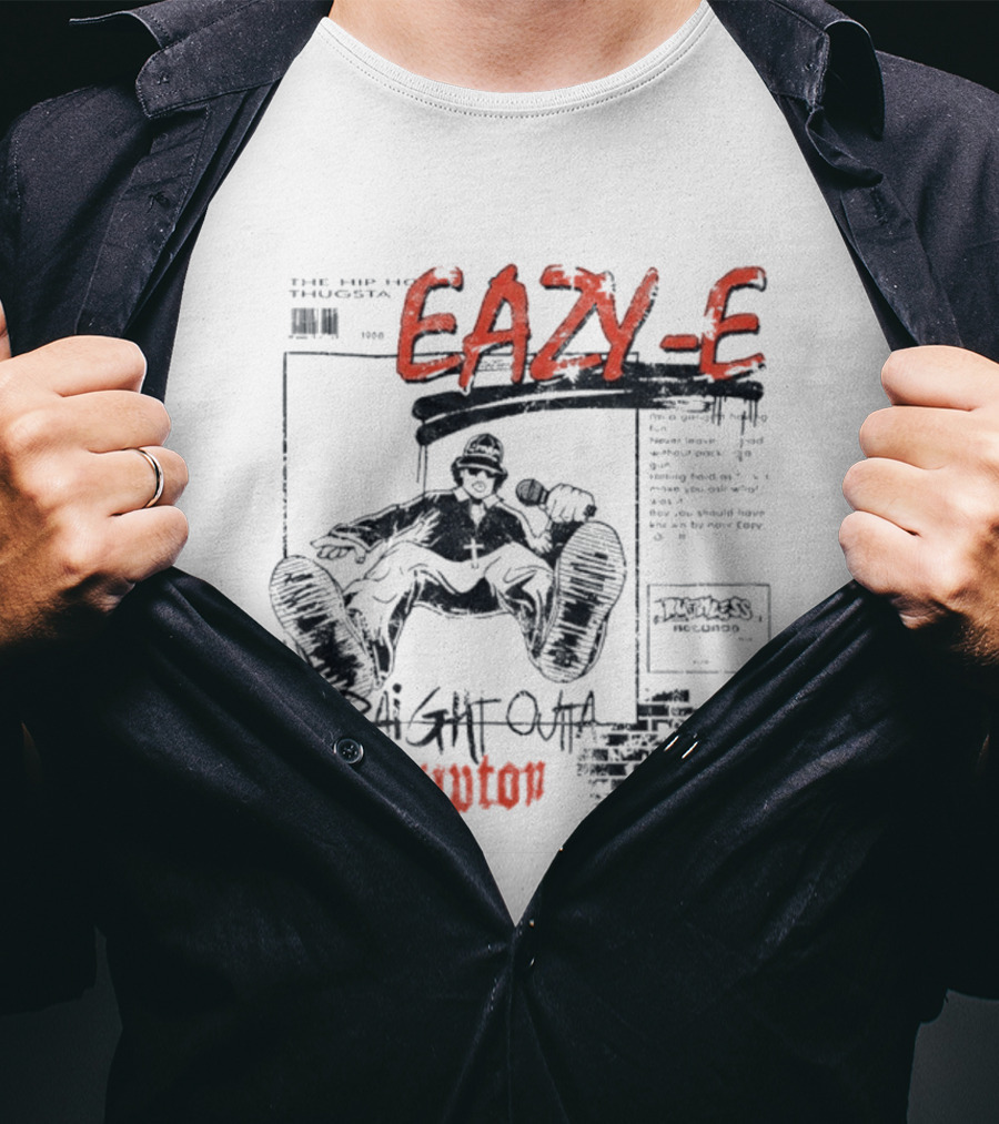 Eazy E Straight Outta Compton NWA Hip Hop Thugsta The Ruthless Villain T-Shirt