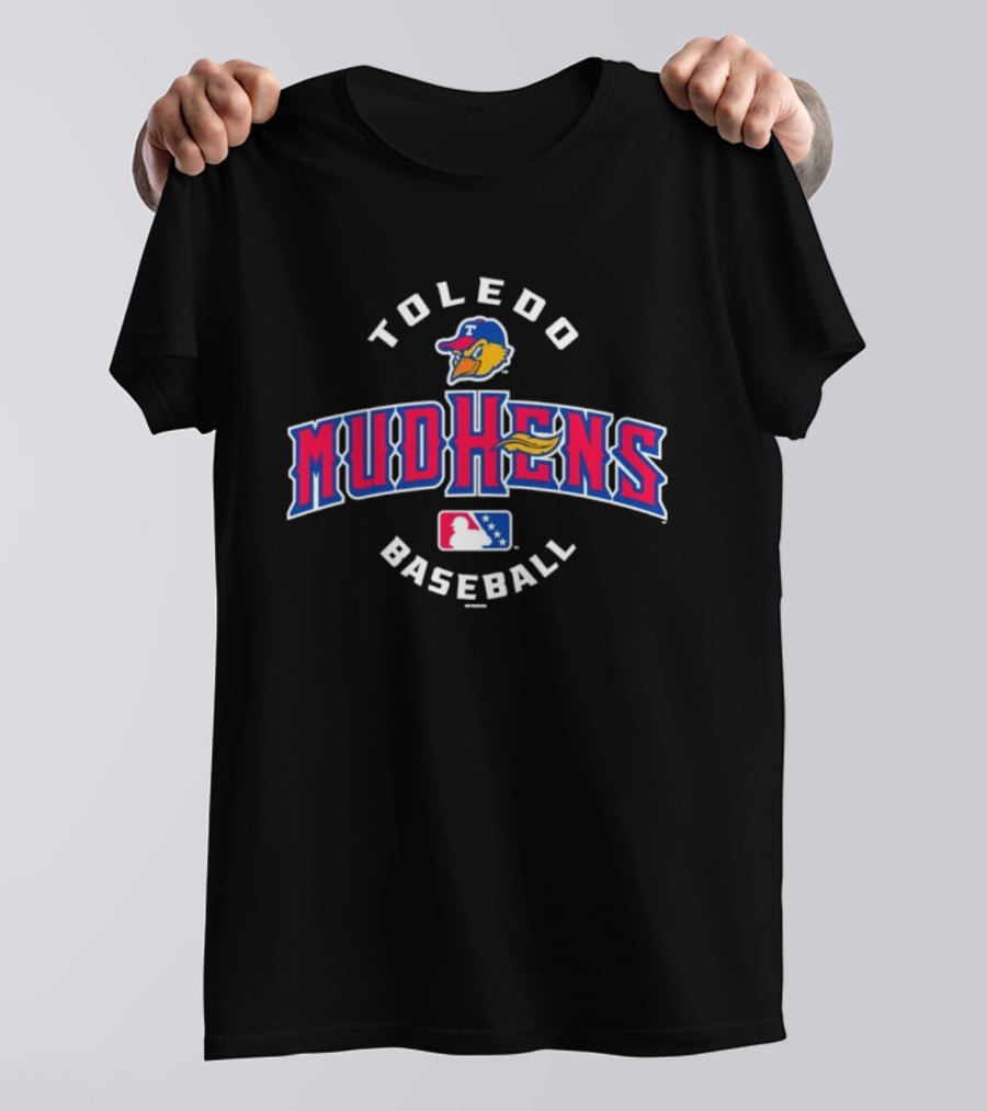 Toledo Mud Hens Baseball Team Logo With Jabari T-Shirt