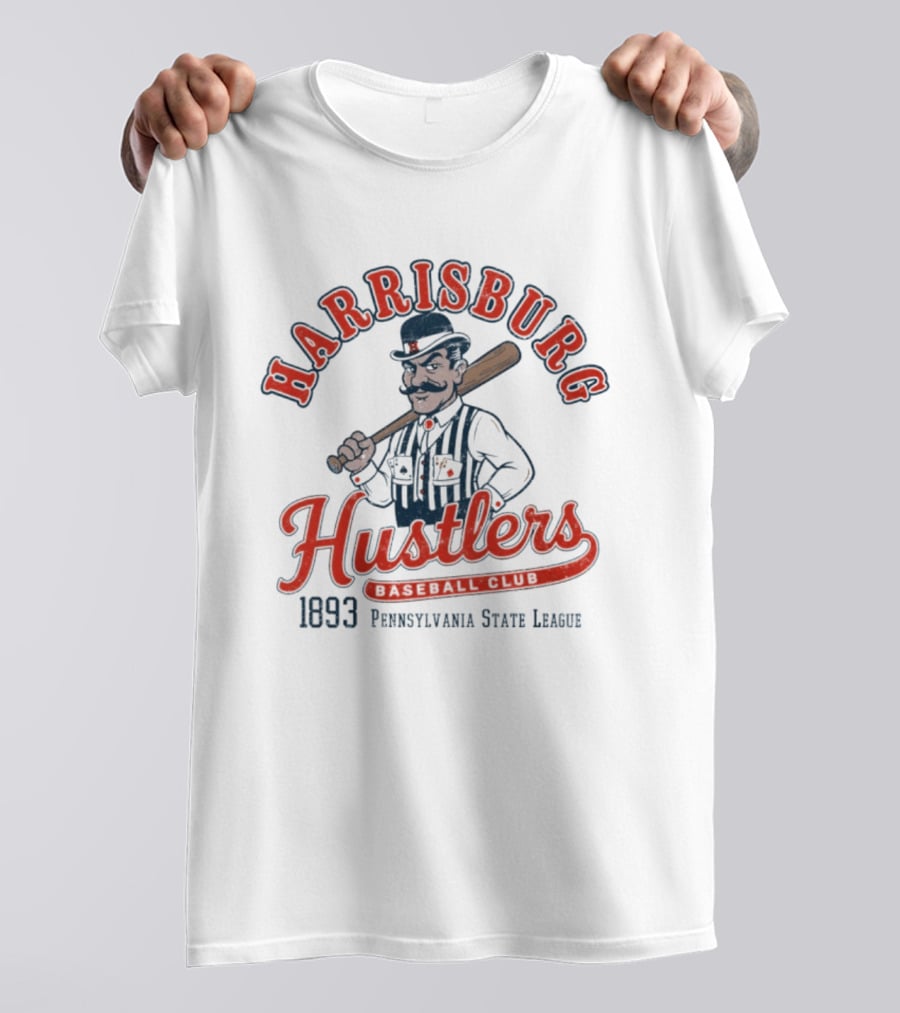Harrisburg Hustlers Baseball 1893 Pennsylvania State League T-Shirt