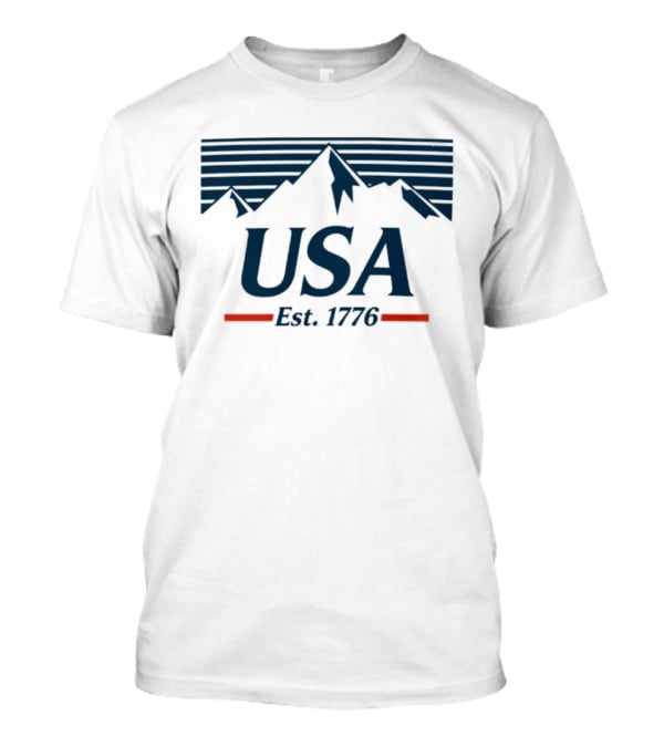 USA Mountains Est. 1776 250 Years Of Freedom T-Shirt