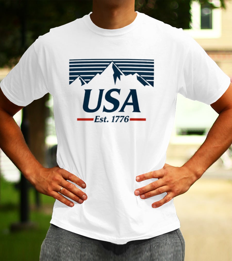 USA Mountains Est. 1776 250 Years Of Freedom T-Shirt