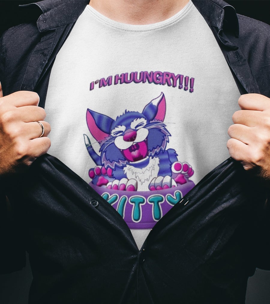 I'm Huungry Kitty Cartoon T-Shirt