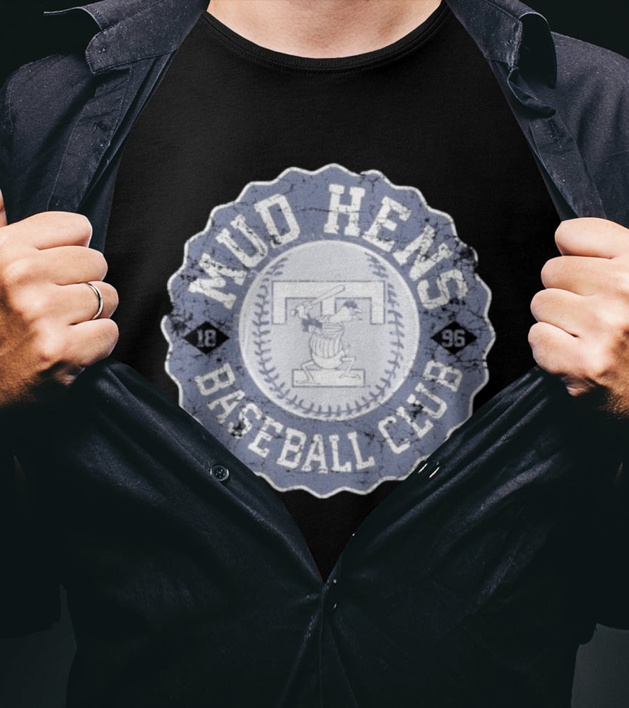 Mud Hens Baseball Club 1896 Toledo Stamp T-Shirt