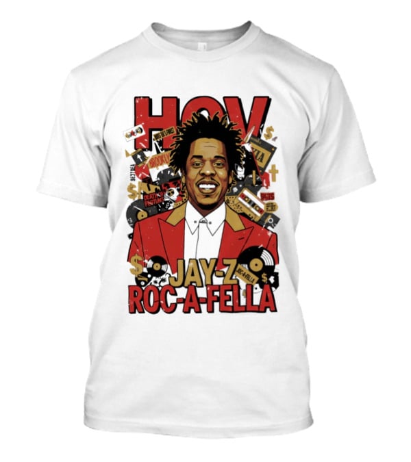 Jay Z Roc A Fella HOV Brooklyn Music Collage T-Shirt