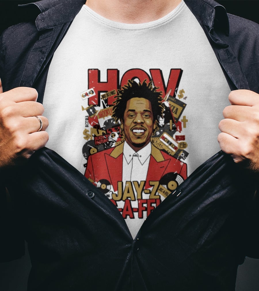 Jay Z Roc A Fella HOV Brooklyn Music Collage T-Shirt