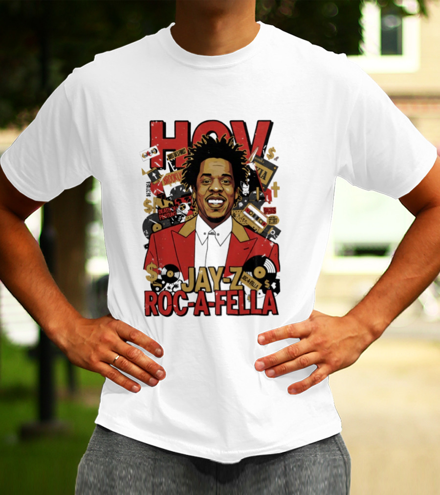Jay Z Roc A Fella HOV Brooklyn Music Collage T-Shirt