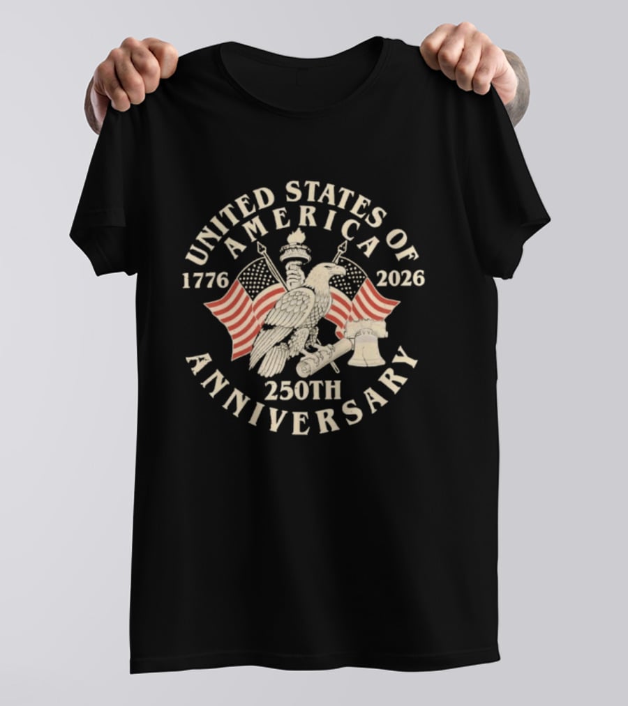 United States Of America 1776 2026 250th Anniversary T-Shirt