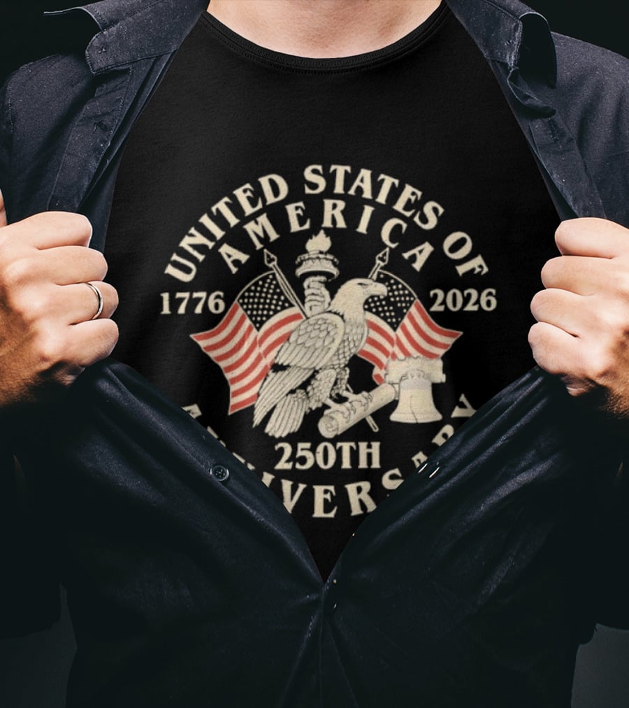 United States Of America 1776 2026 250th Anniversary T-Shirt