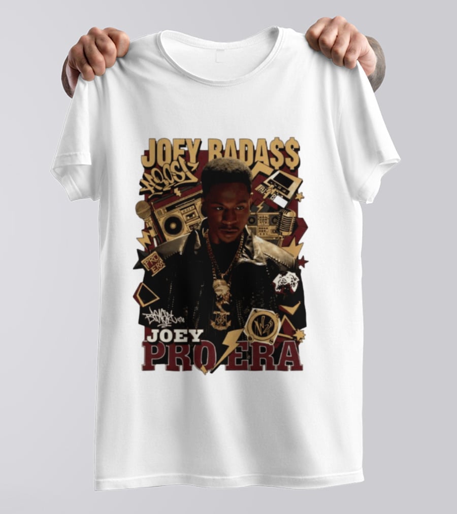 Joey Badass Pro Era Hip Hop Retro Style Collage T-Shirt