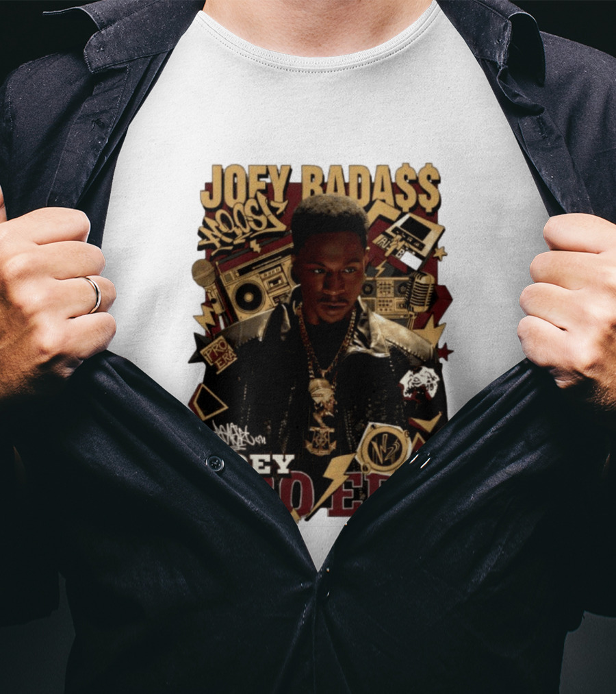 Joey Badass Pro Era Hip Hop Retro Style Collage T-Shirt