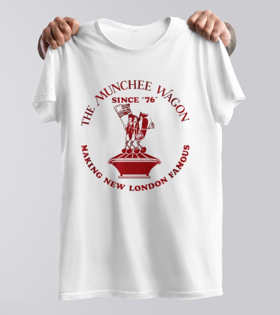 The Munchee Wagon Since '76 Making New London Famous T-Shirt