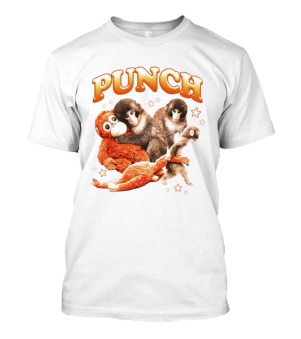 Punch Monkey Trio Surrounded By Stars T-Shirt