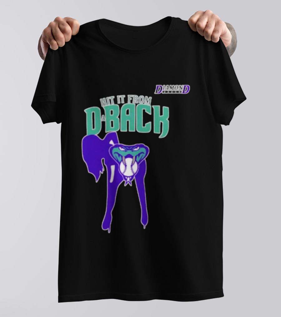 Hit It From D Back Arizona Baseball T-Shirt