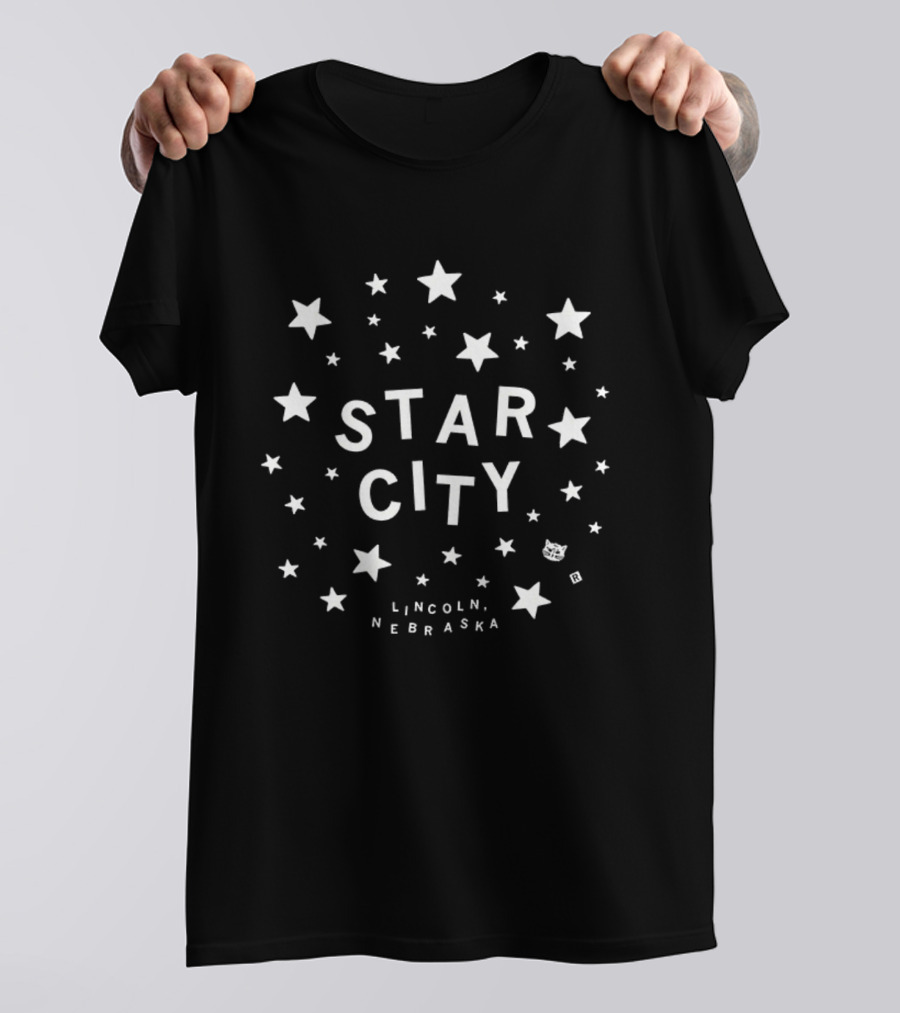 Star City Lincoln Nebraska Glow In The Dark Night Sky T-Shirt