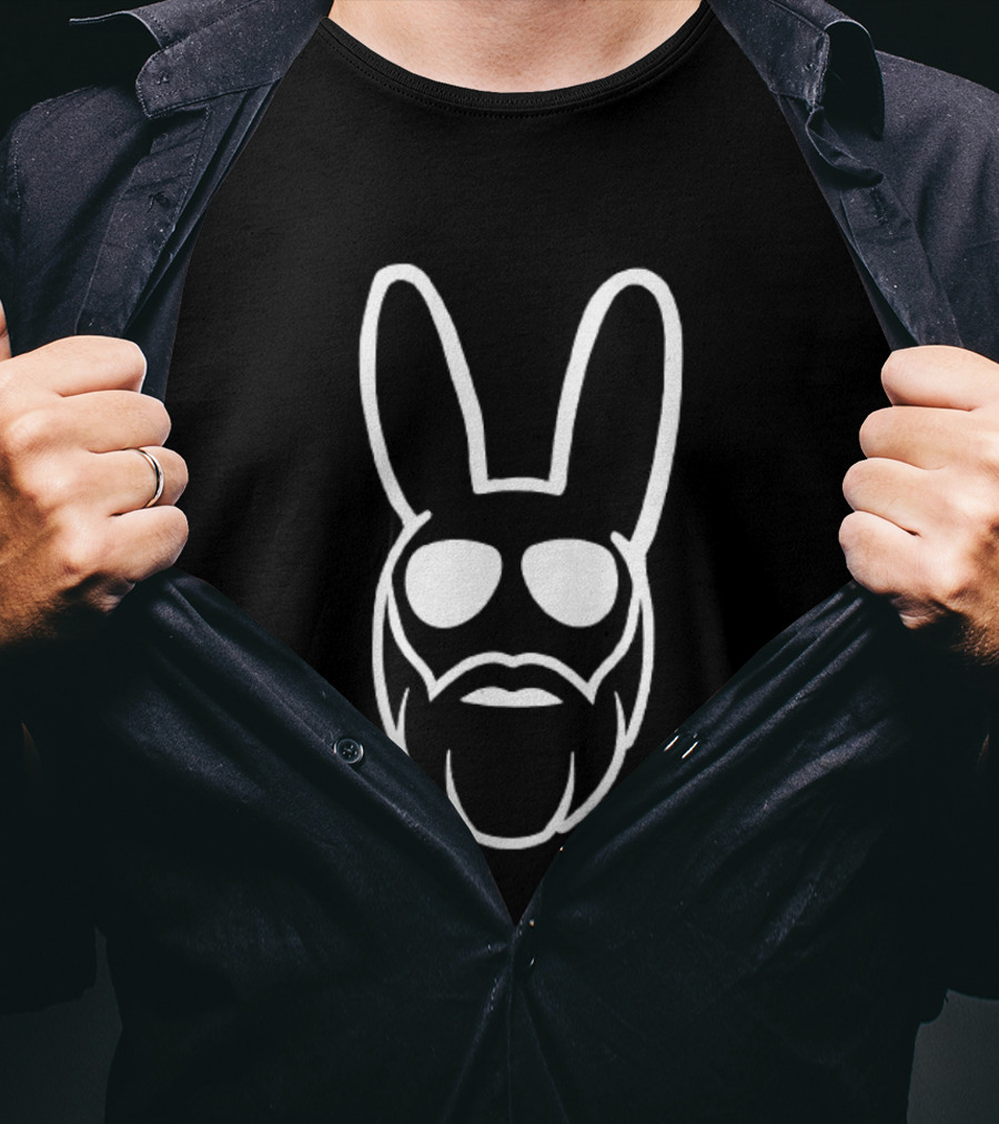 Swole Bunny Beard Face T-Shirt