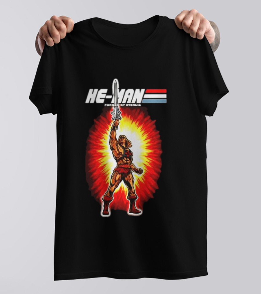 He Man Forged By Eternia Masters Of The Universe Power Sword Blast T-Shirt