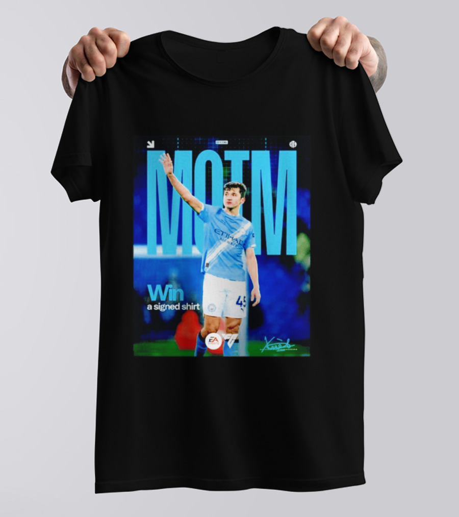 MOTM Win Signed Etihad Airways EA Sports Khusanov T-Shirt