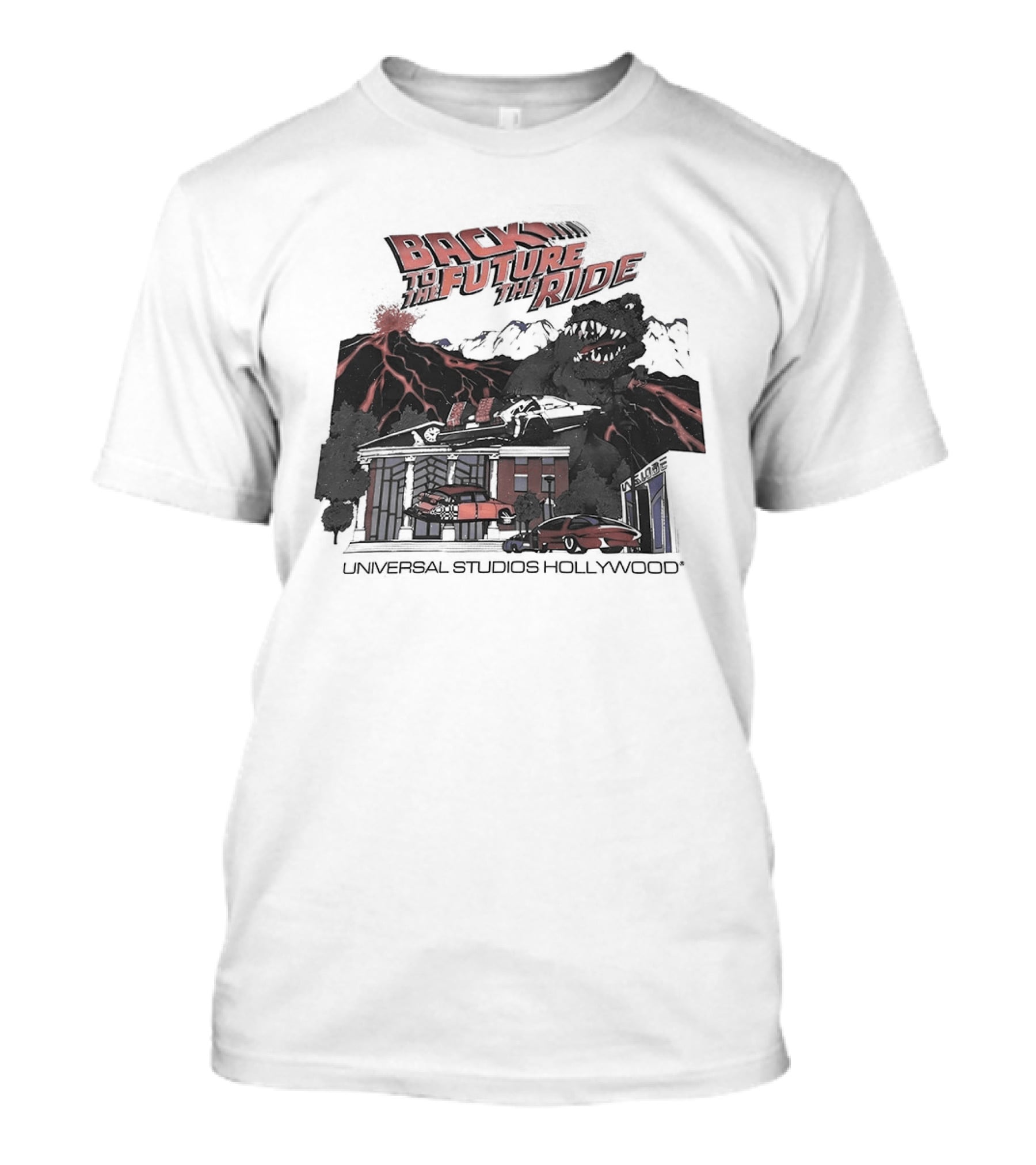 Back To The Future The Ride Lightning Universal Studios Hollywood Vintage Attraction T-Shirt