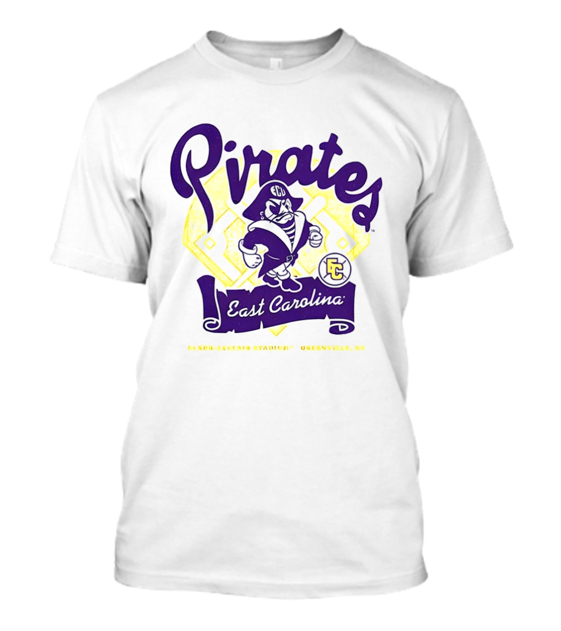 East Carolina Pirates ECU Bold Mascot And Shield T-Shirt