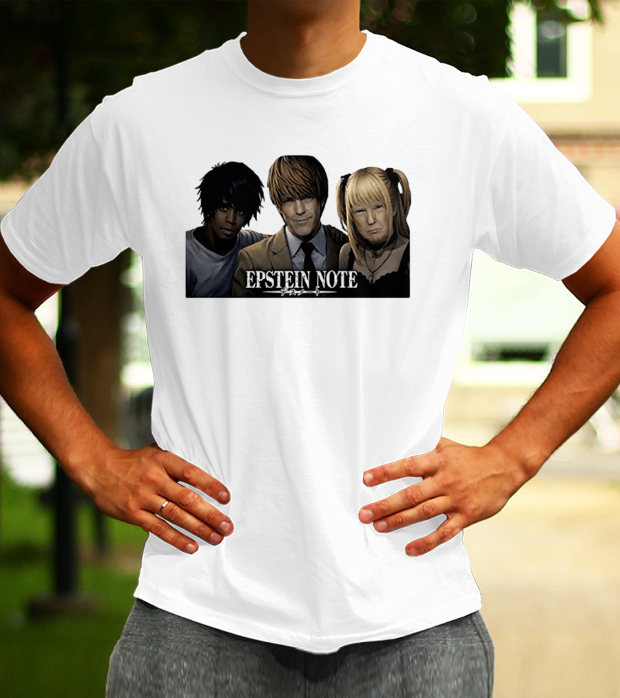Epstein Note Anime Character Mashup Sarcastic T-Shirt