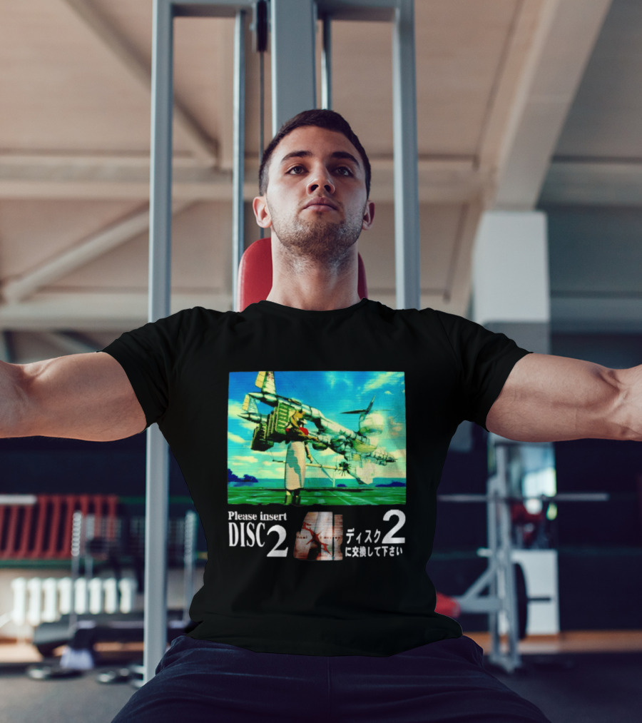 Please Insert Disc 2 Retro Anime Video Game Aesthetic T-Shirt