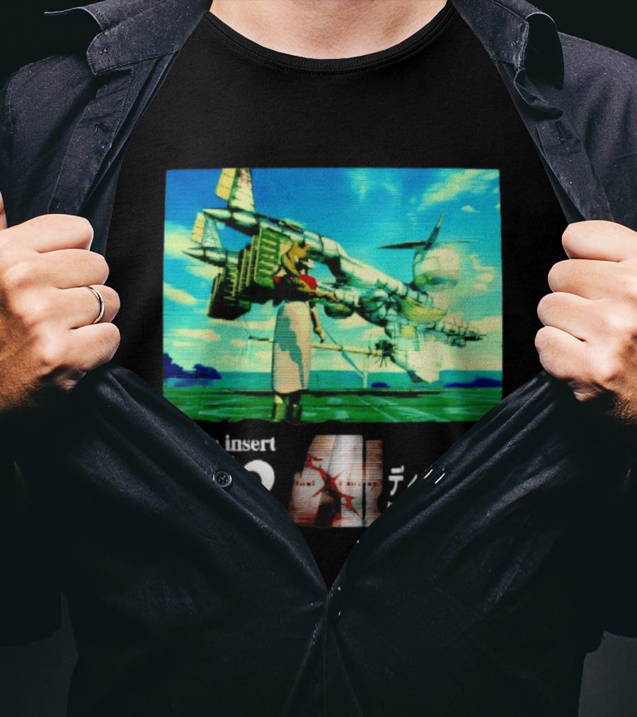 Please Insert Disc 2 Retro Anime Video Game Aesthetic T-Shirt