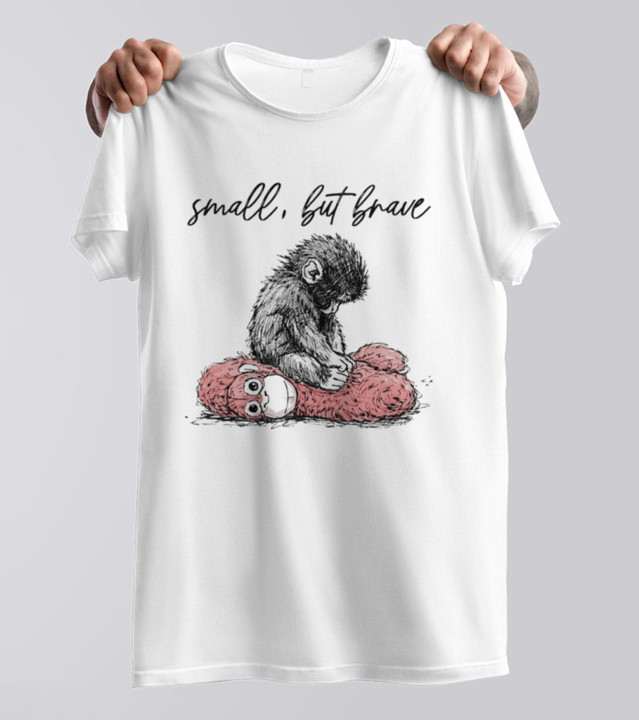 Small But Brave Punch Baby Monkey Overpowers Red Creature T-Shirt