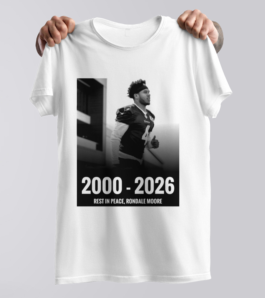 Rest In Peace Rondale Moore 2000 2026 Minnesota Vikings T-Shirt
