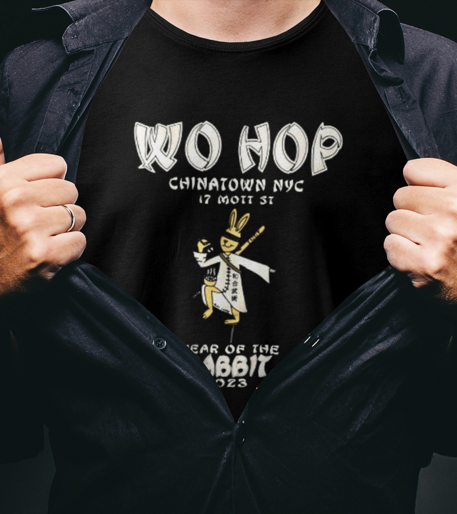 Wo Hop Chinatown NYC 17 Mott St Year Of The Rabbit 2023 T-Shirt