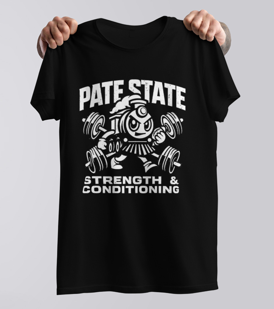 Pate State Steam Train Strength Conditioning Triblend T-Shirt
