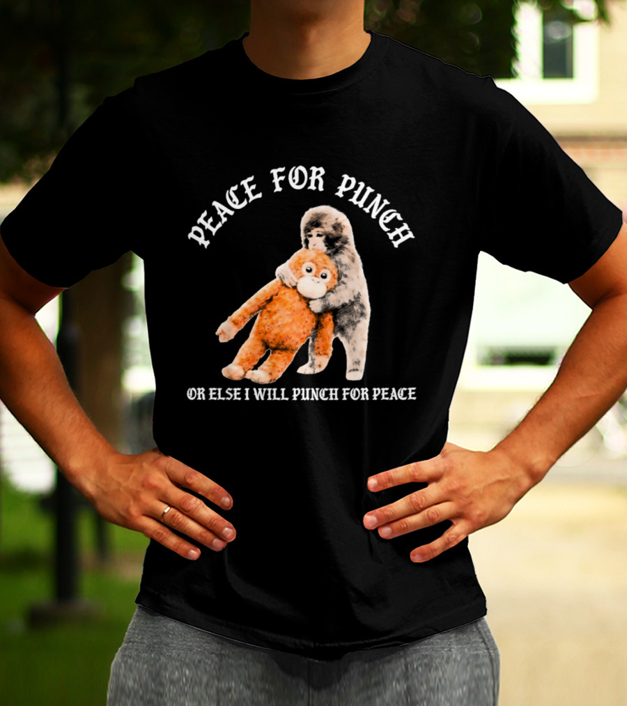 Peace For Punch Or Else I Will Punch For Peace Orangutan T-Shirt