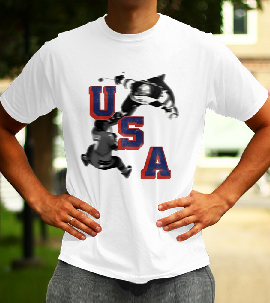USA Hockey Gold Celebration With Secretary Of Defense Olympic 2026 T-Shirt