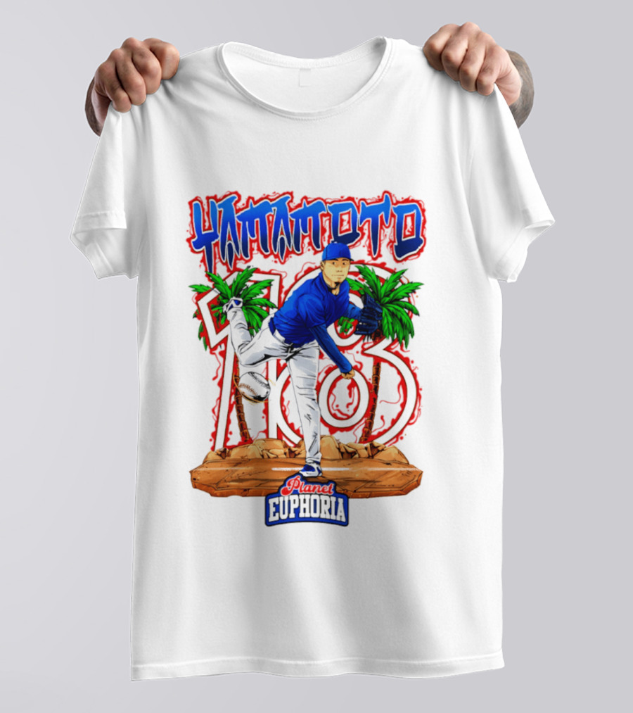 Yamamoto 103 Euphoria Hand Drawn Dodgers T-Shirt