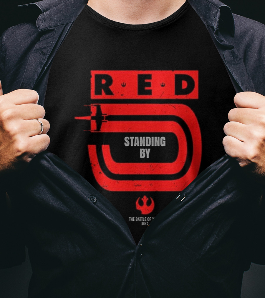 Red 5 Standing By The Battle Of Yavin Star Wars T-Shirt