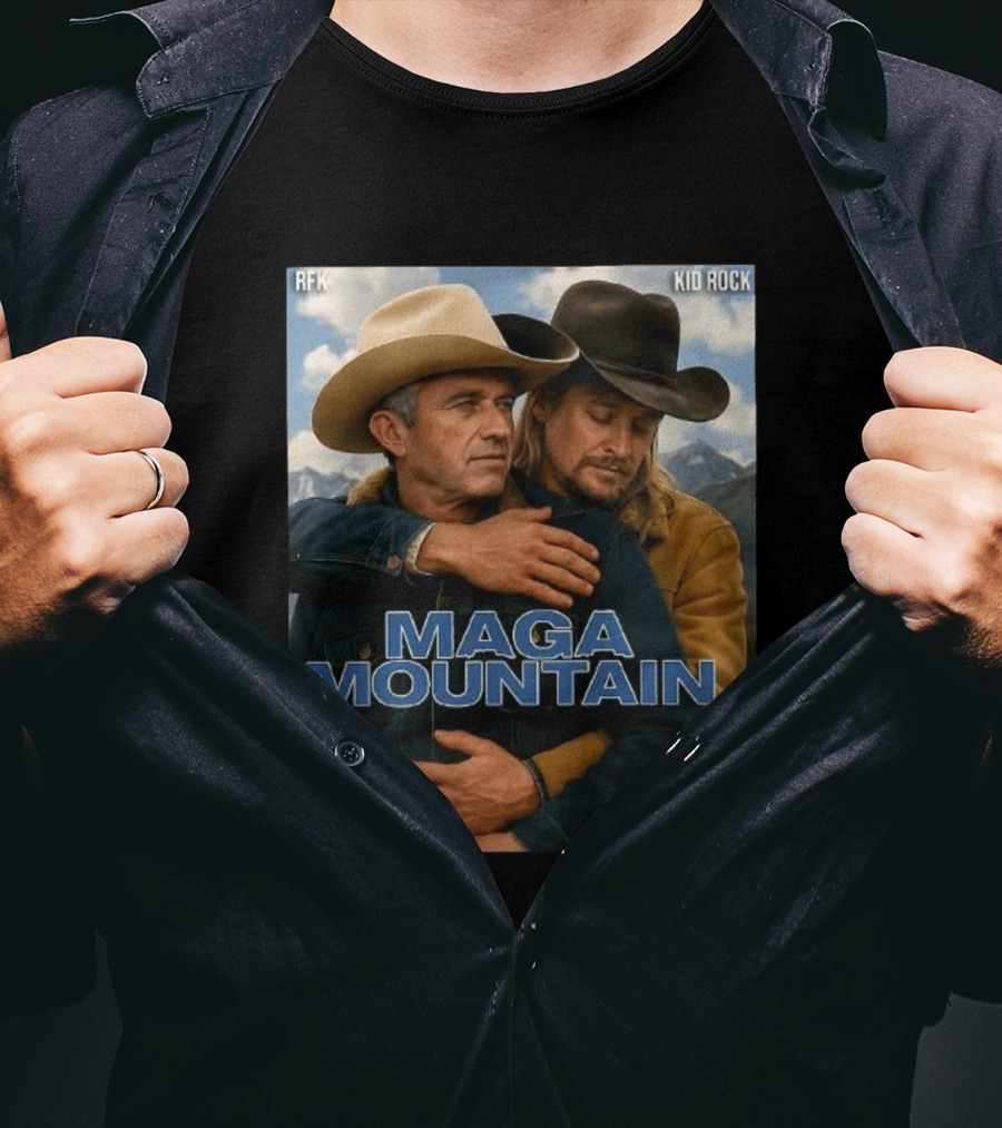 RFK Kid Rock Maga Mountain Netflix Parody Cowboy T-Shirt