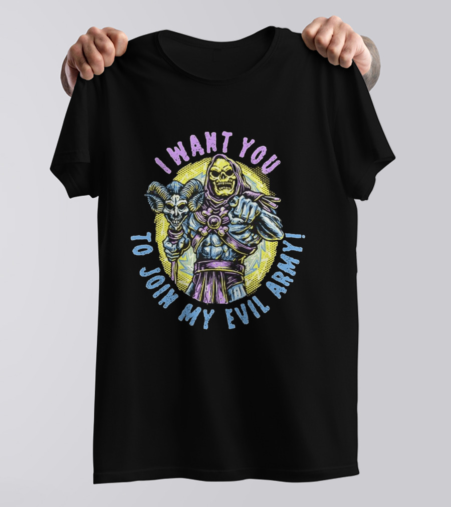 Skeletor I Want You To Join My Evil Army Masters Of The Universe T-Shirt